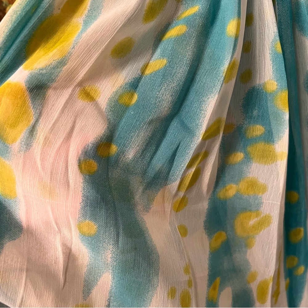 W118 By Walter Baker Dress Julissa paint dash dress NWT Y2K large teal green - Picture 9 of 16
